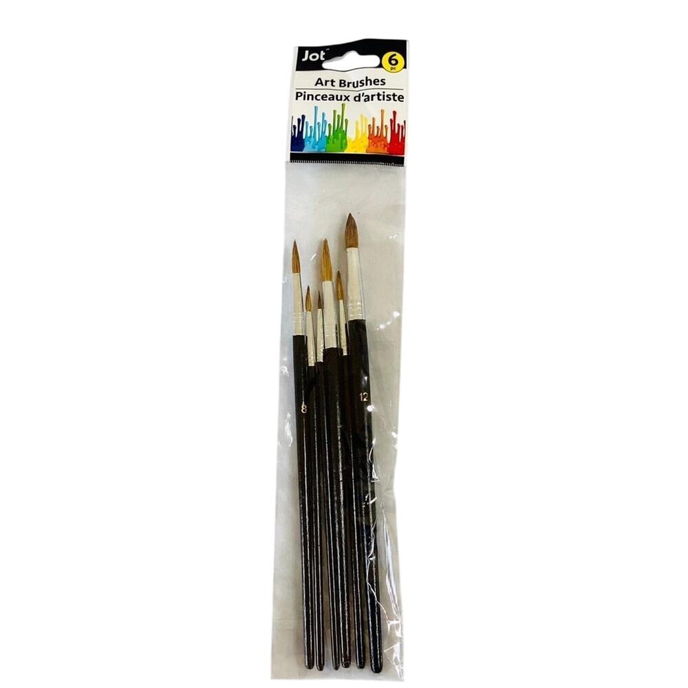 Set of Paintbrushes, pack of 6